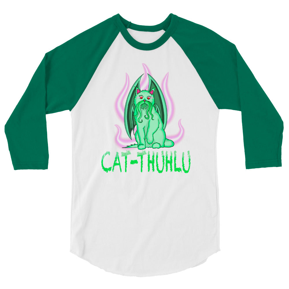 Cat-Thuhlu 3/4 sleeve graphic tee