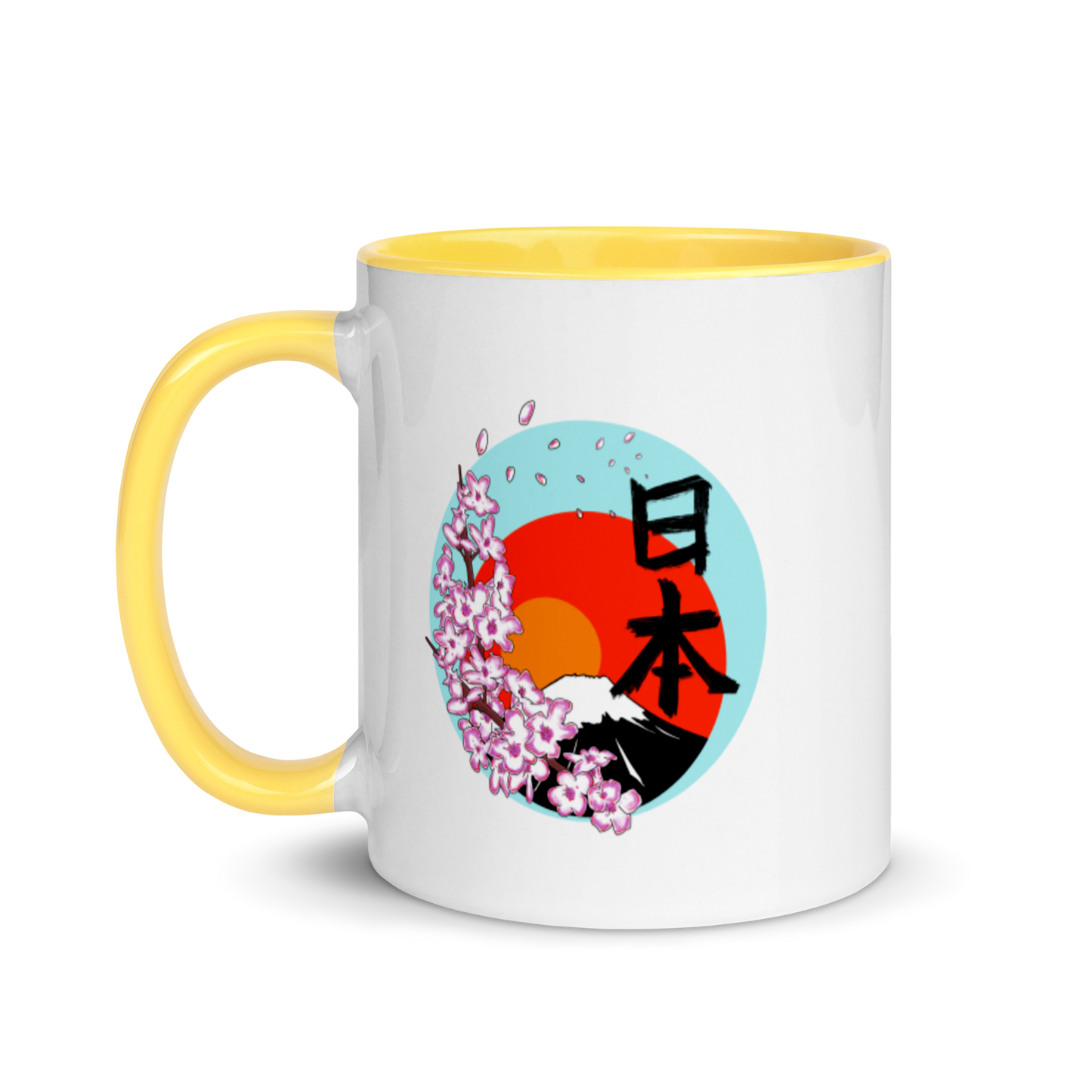 Mt Fuji Mug with Color Inside