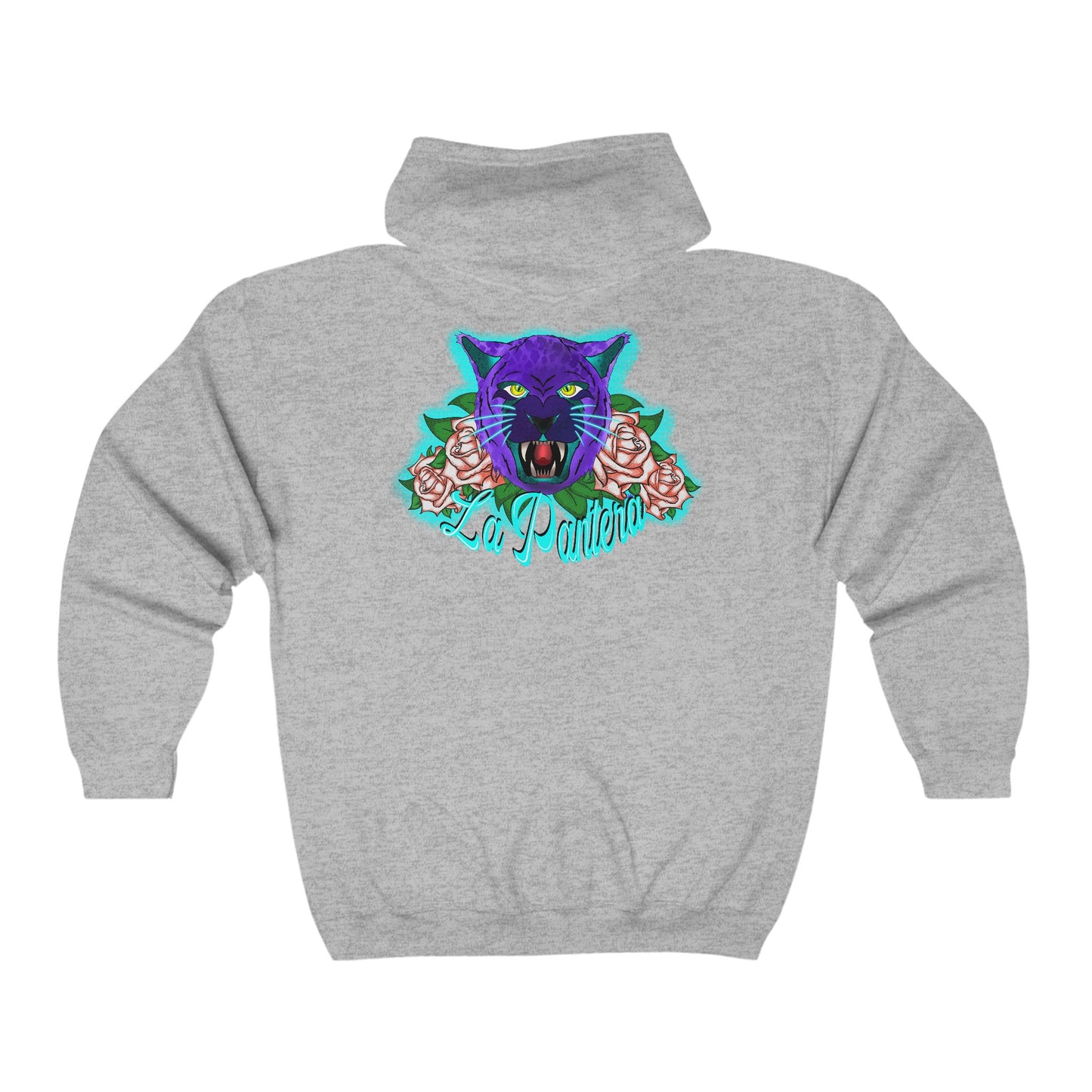 Black Light Black Panther  Unisex Heavy Blend™ Full Zip Hooded Sweatshirt