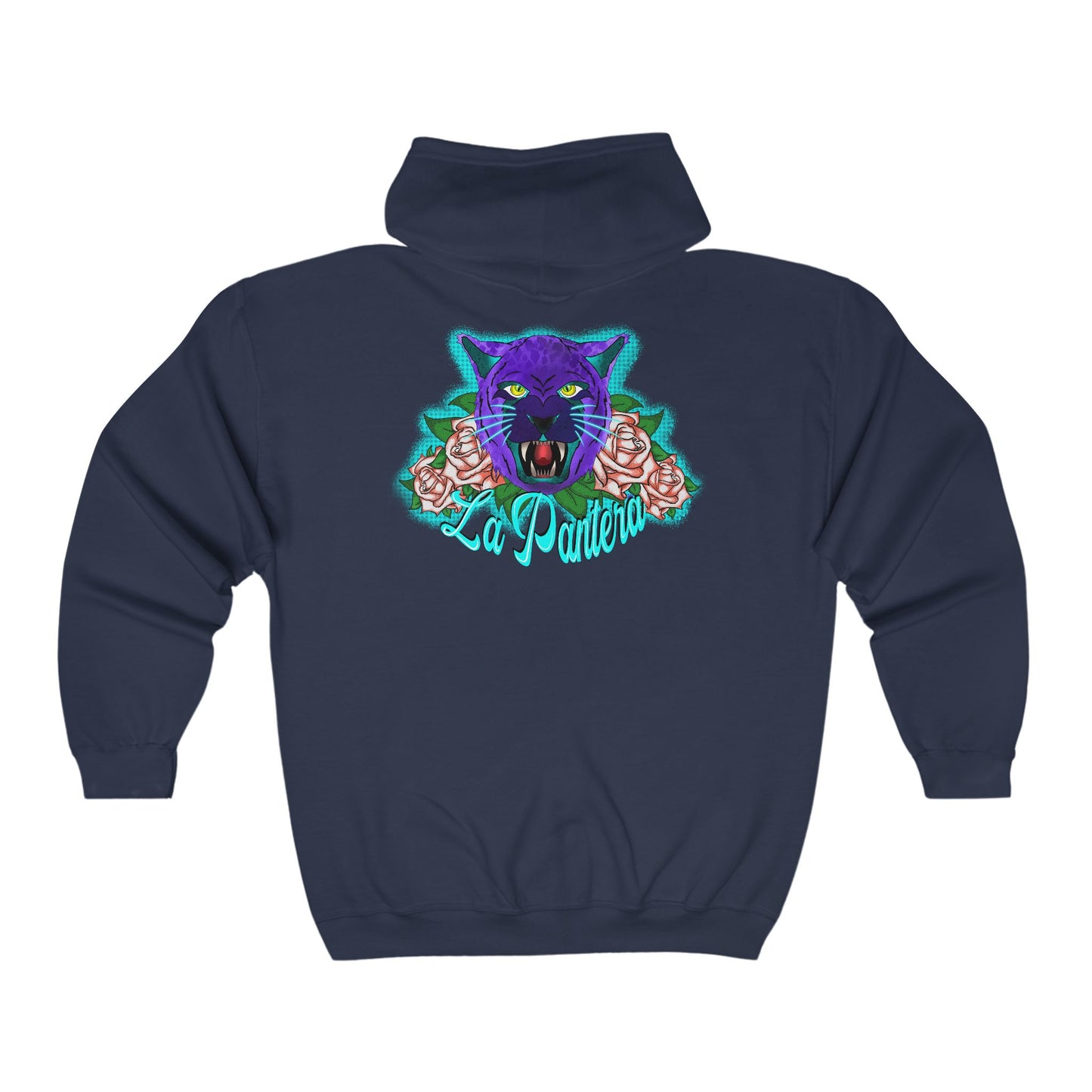 Black Light Black Panther  Unisex Heavy Blend™ Full Zip Hooded Sweatshirt