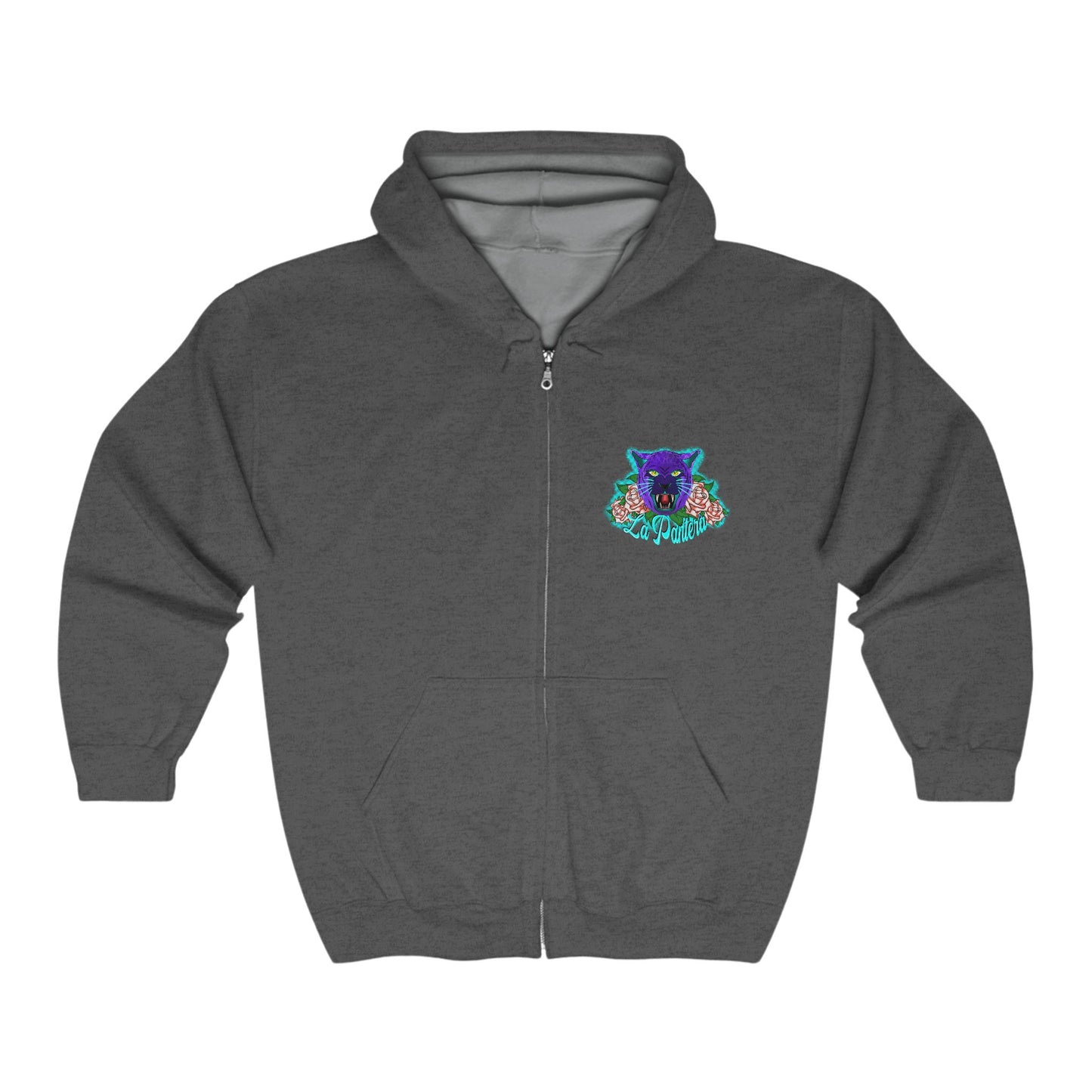 Black Light Black Panther  Unisex Heavy Blend™ Full Zip Hooded Sweatshirt