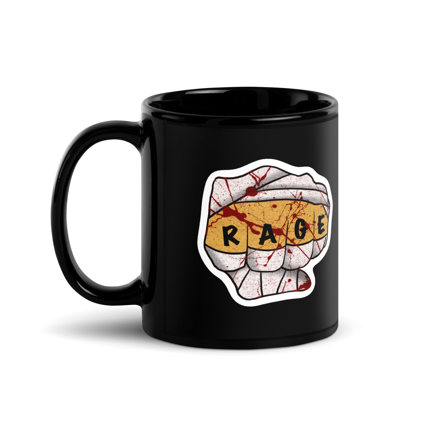 Barbarian Rage Black Glossy Mug