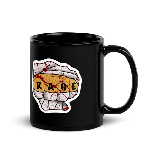 Barbarian Rage Black Glossy Mug