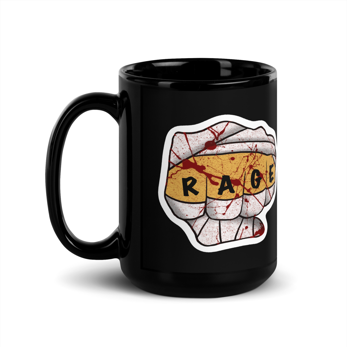 Barbarian Rage Black Glossy Mug