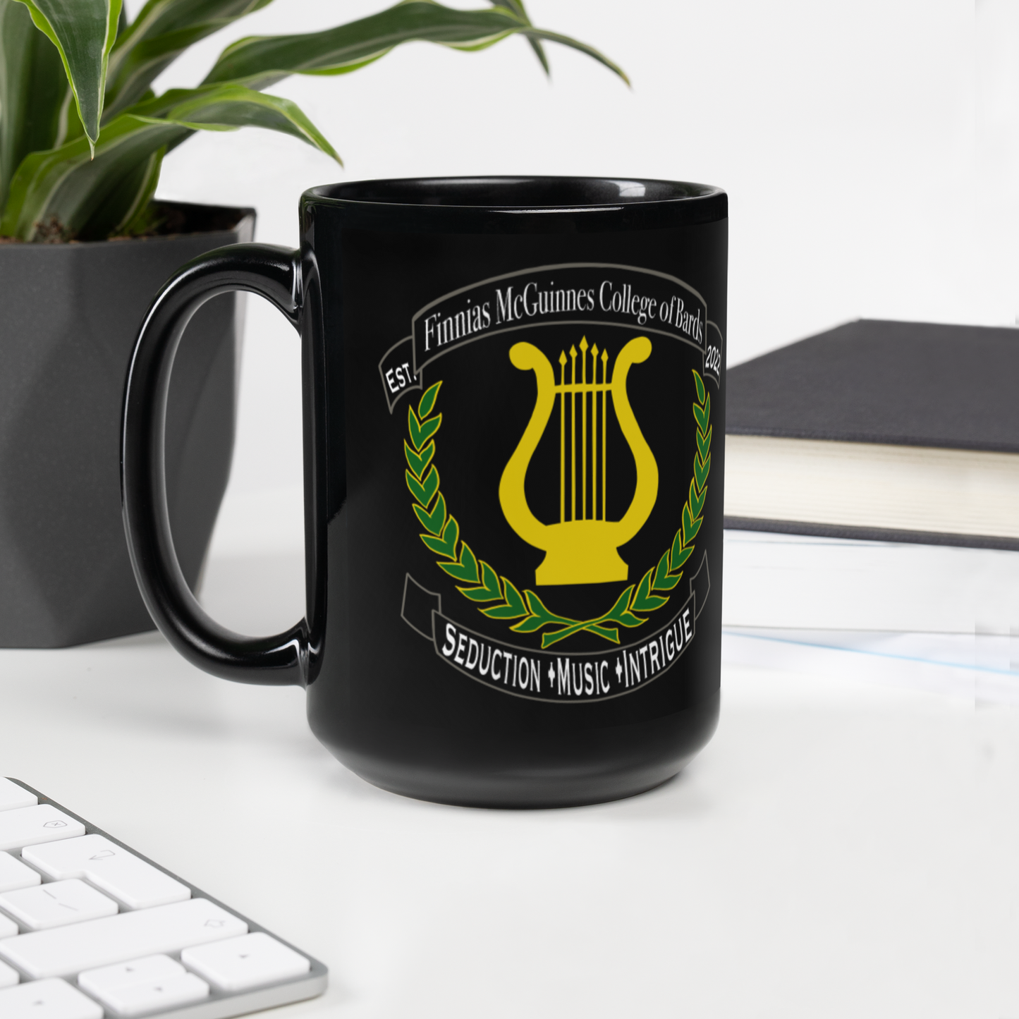 Bard College Black Glossy Mug