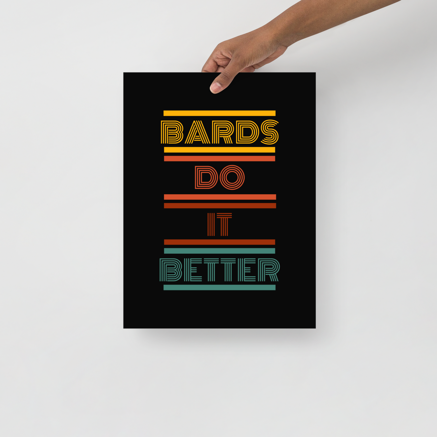 Retro Bards do it better Poster