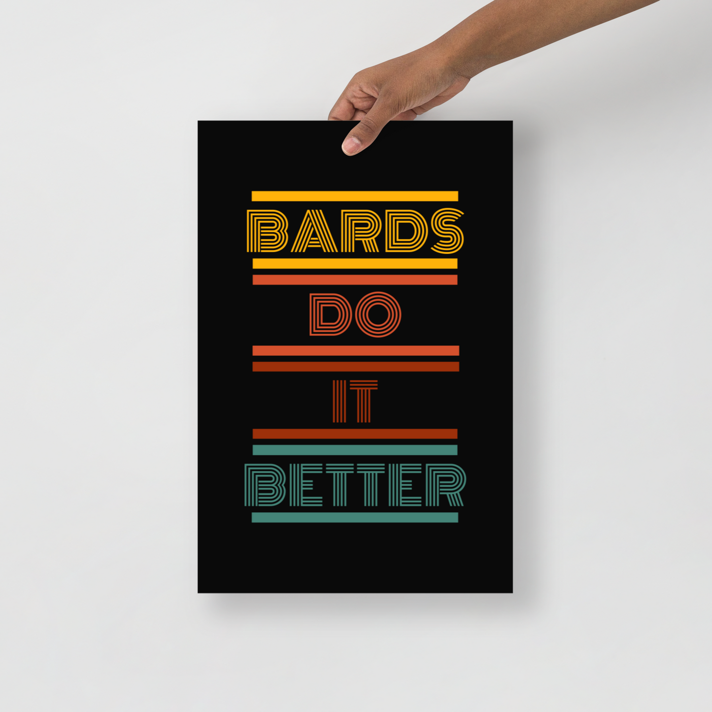 Retro Bards do it better Poster