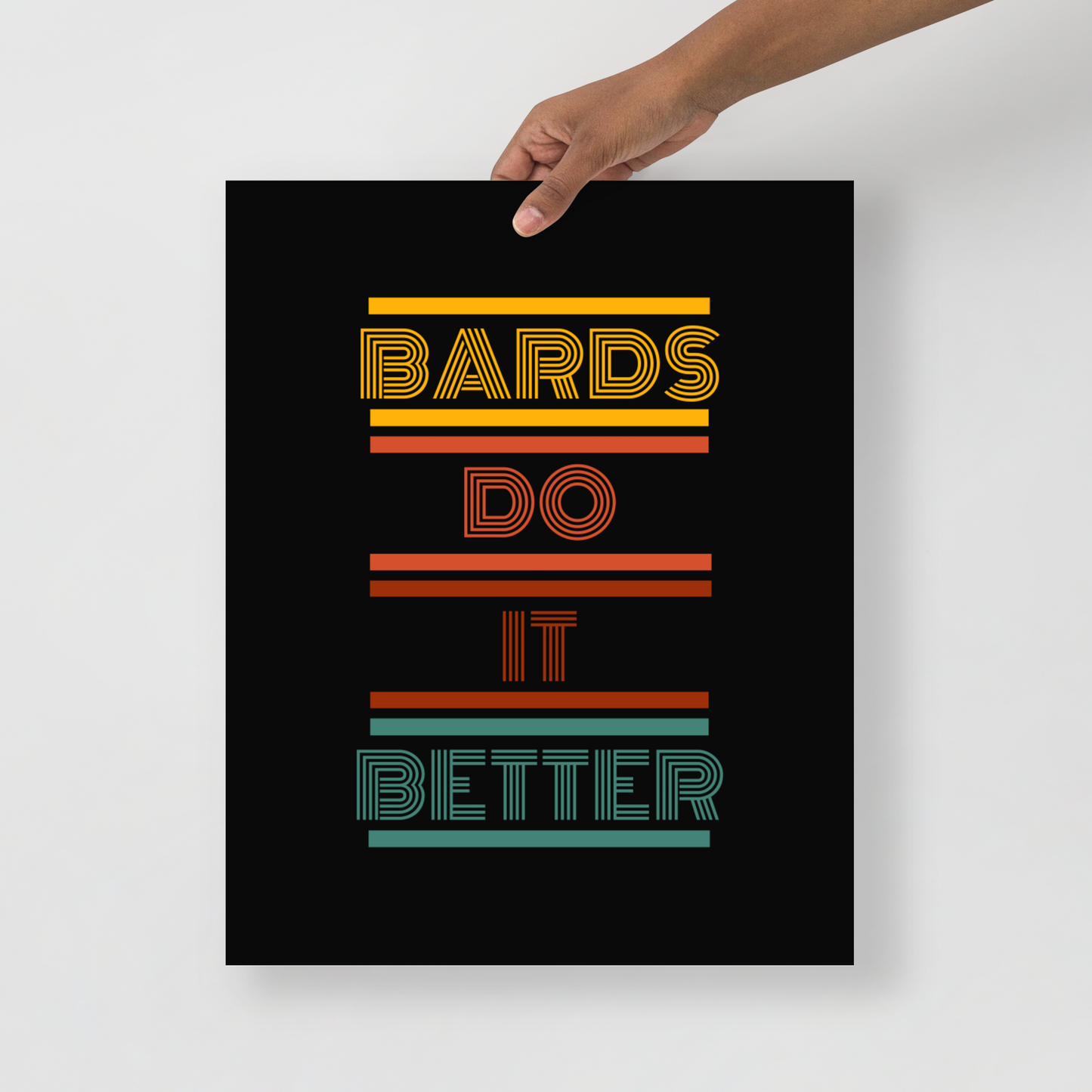 Retro Bards do it better Poster