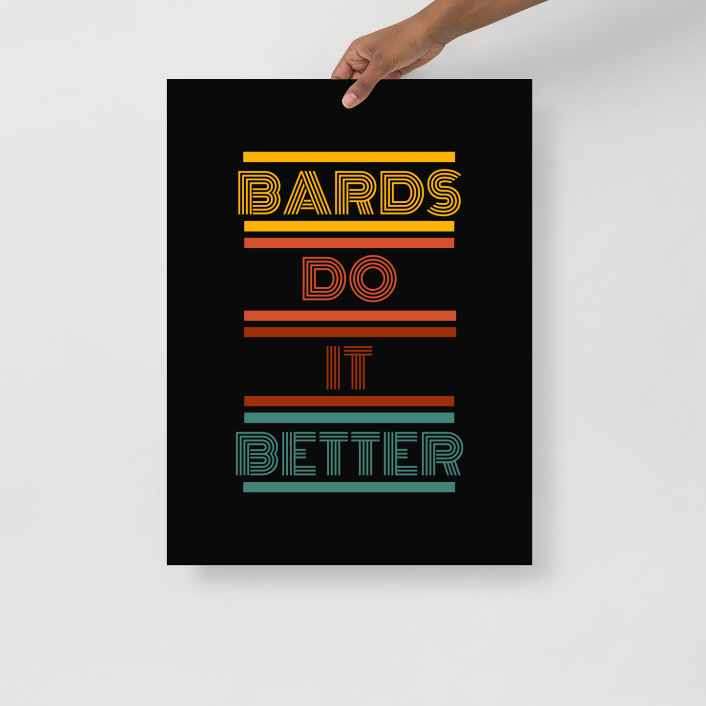 Retro Bards do it better Poster