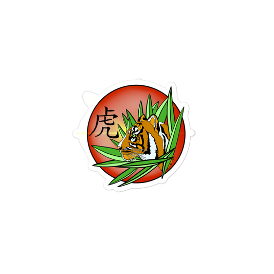 Chinese Tiger Bubble-free stickers