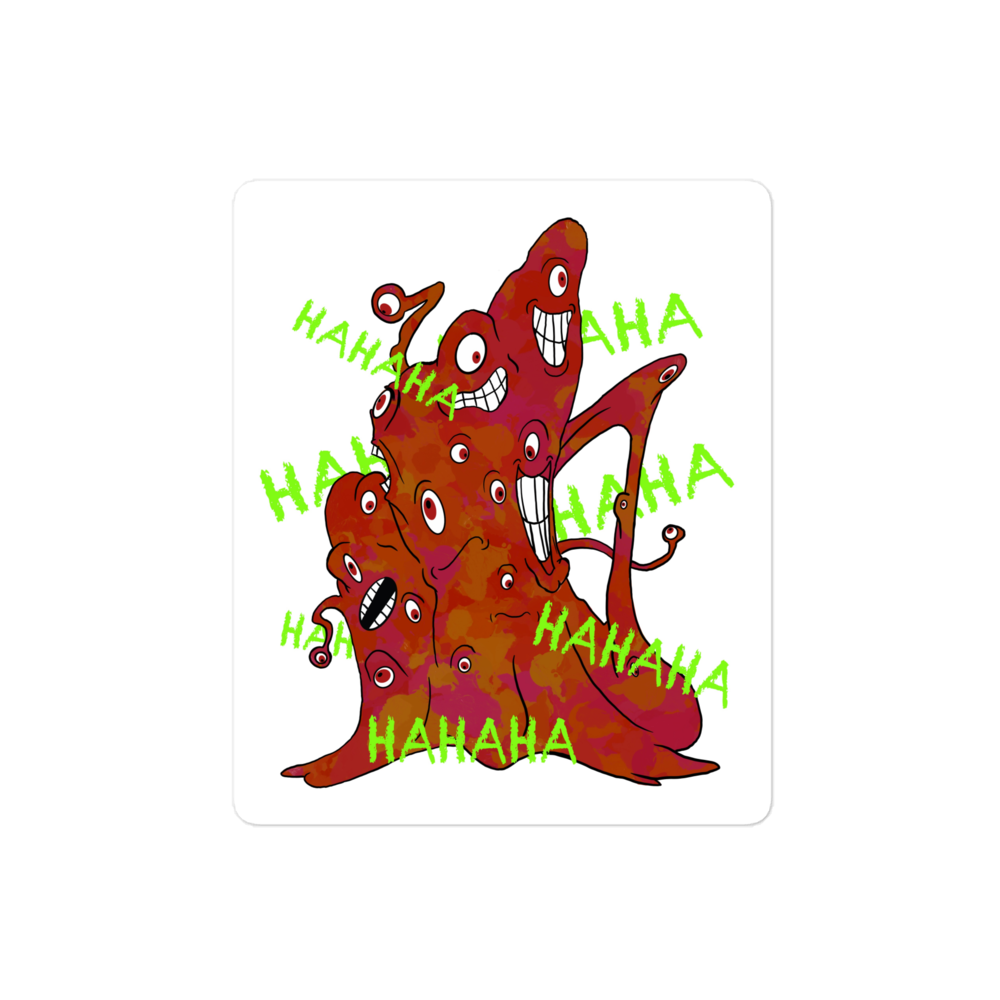 Laughing Mouther Bubble-free stickers