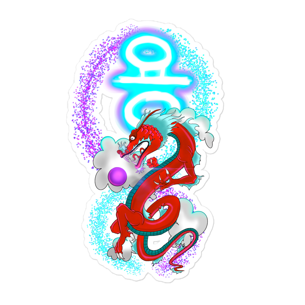 Korean Dragon Bubble-free stickers