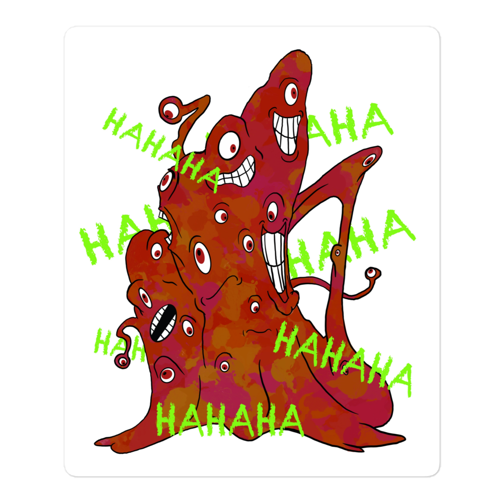 Laughing Mouther Bubble-free stickers