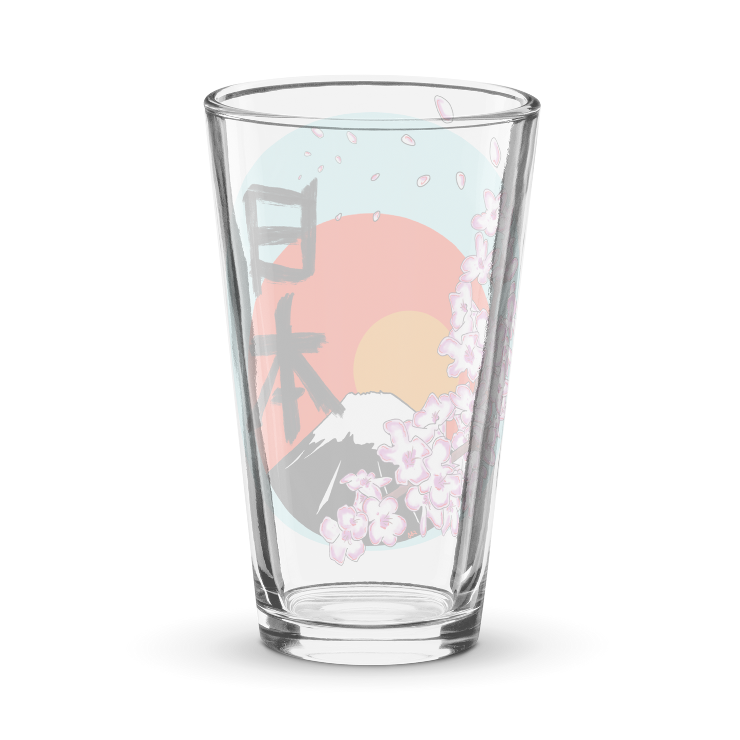 Mt. Fuji Shaker pint glass