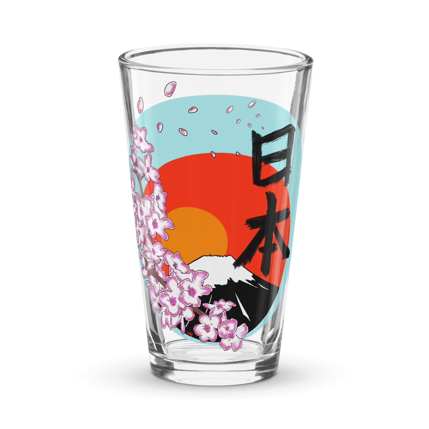 Mt. Fuji Shaker pint glass