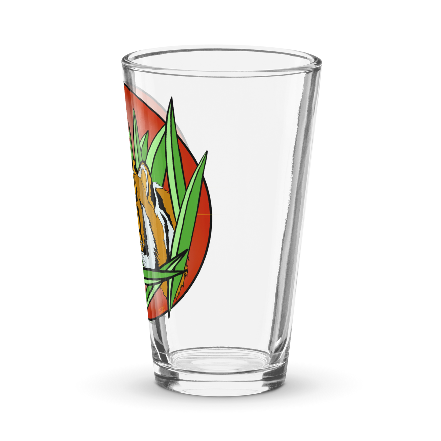 Chinese Tiger Shaker pint glass