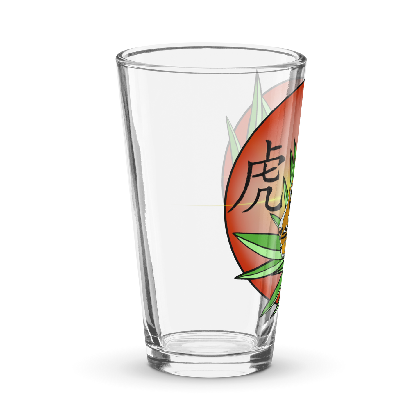 Chinese Tiger Shaker pint glass