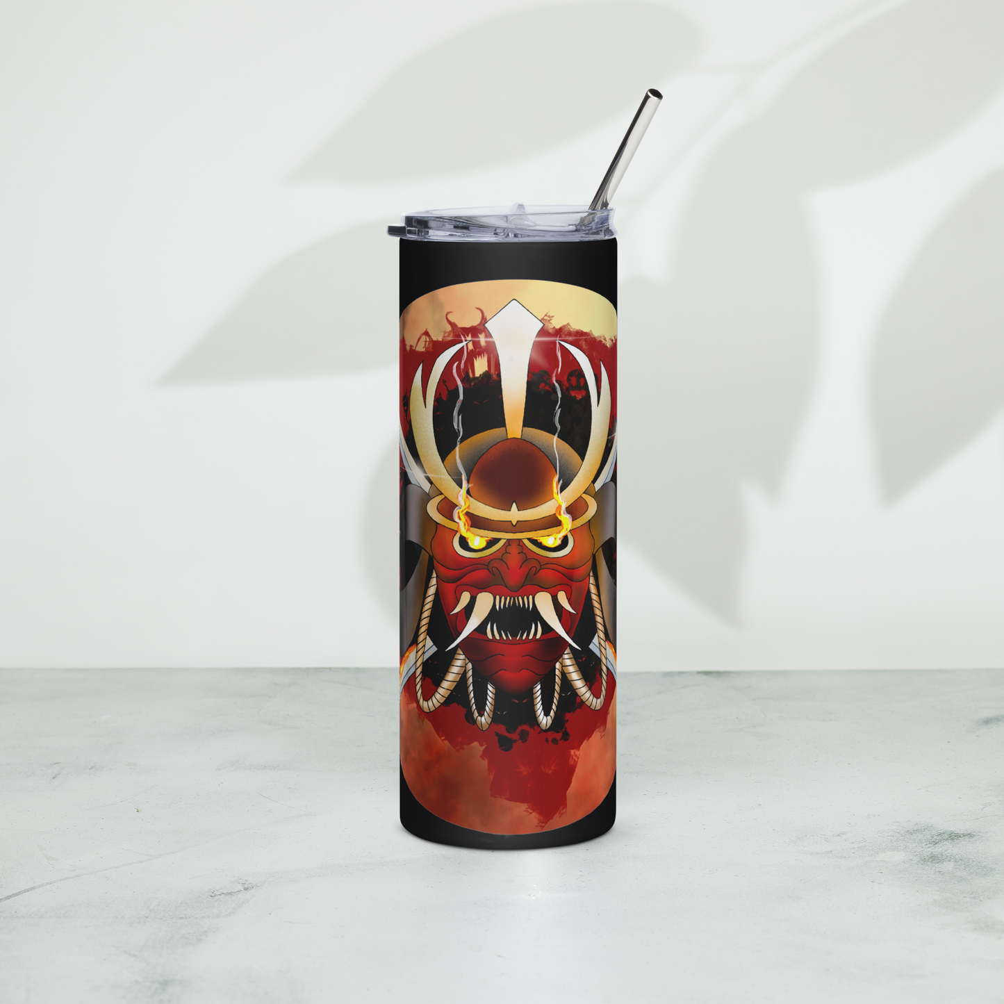 Samurai of Flame Stainless steel tumbler