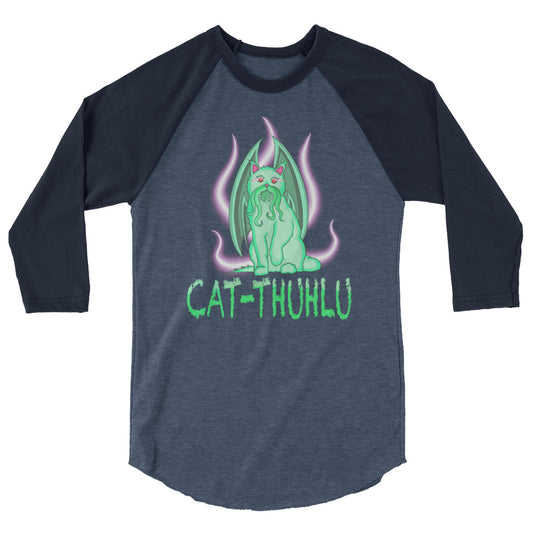 Cat-Thuhlu 3/4 sleeve  graphic tee