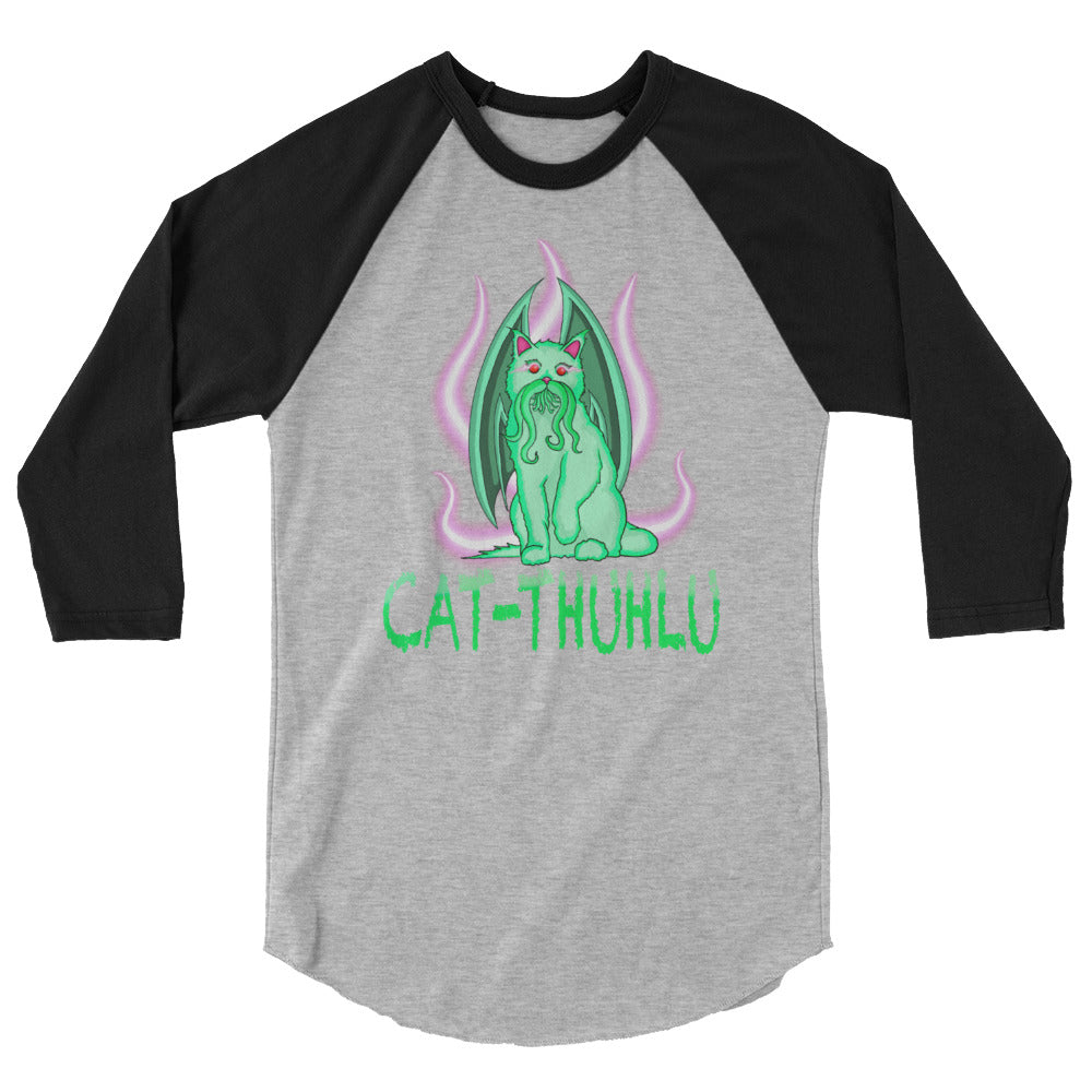 Cat-Thuhlu 3/4 sleeve  graphic tee