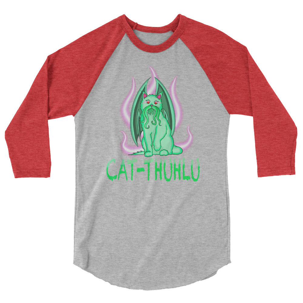 Cat-Thuhlu 3/4 sleeve  graphic tee