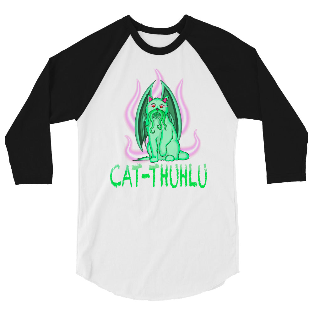 Cat-Thuhlu 3/4 sleeve  graphic tee