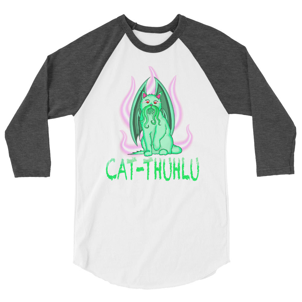 Cat-Thuhlu 3/4 sleeve  graphic tee