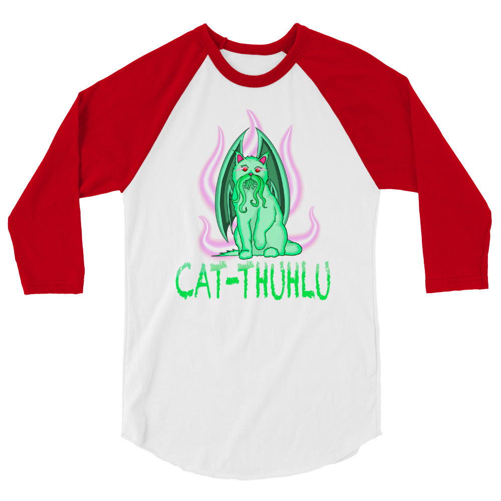 Cat-Thuhlu 3/4 sleeve  graphic tee