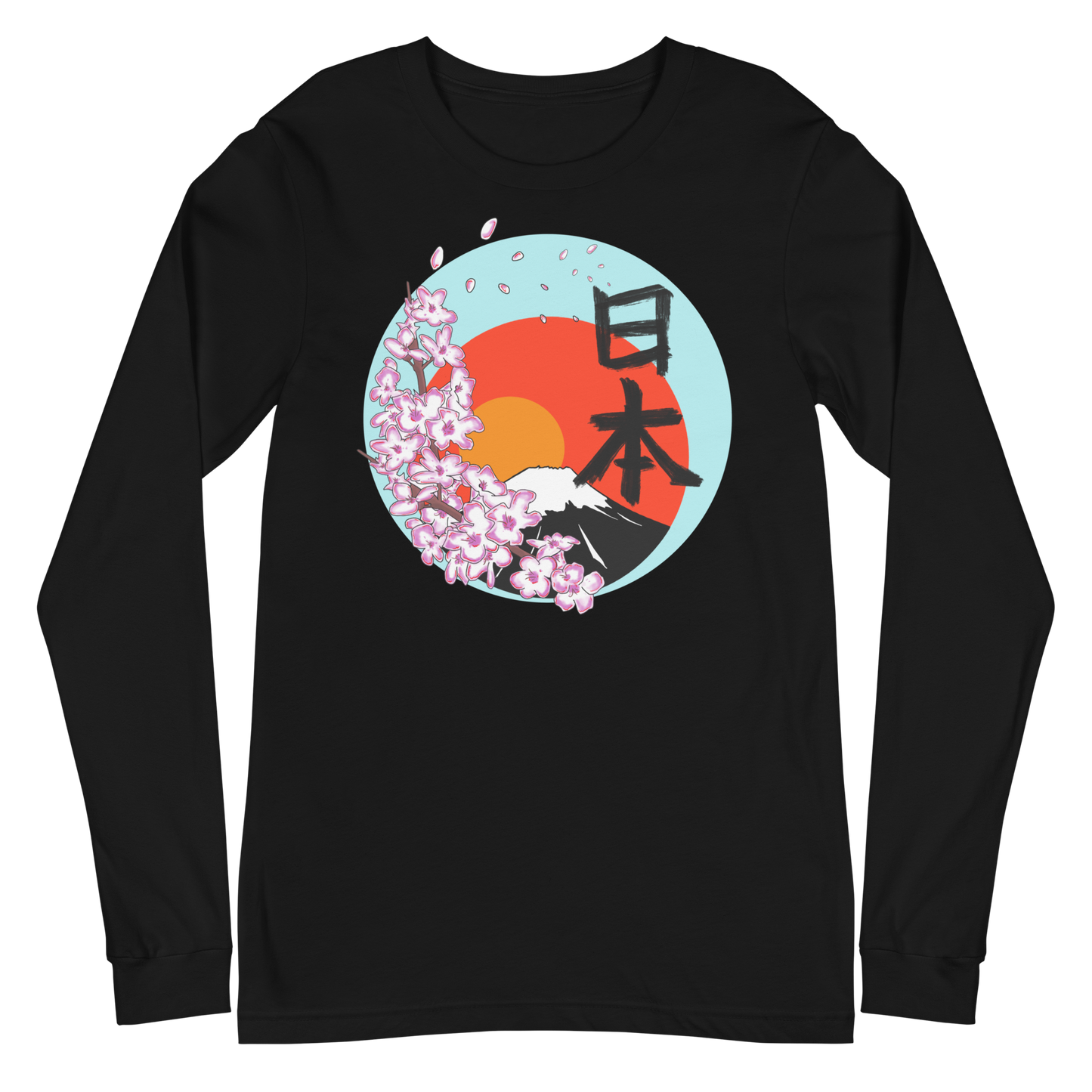 Japan MtFuji Unisex Long Sleeve Tee