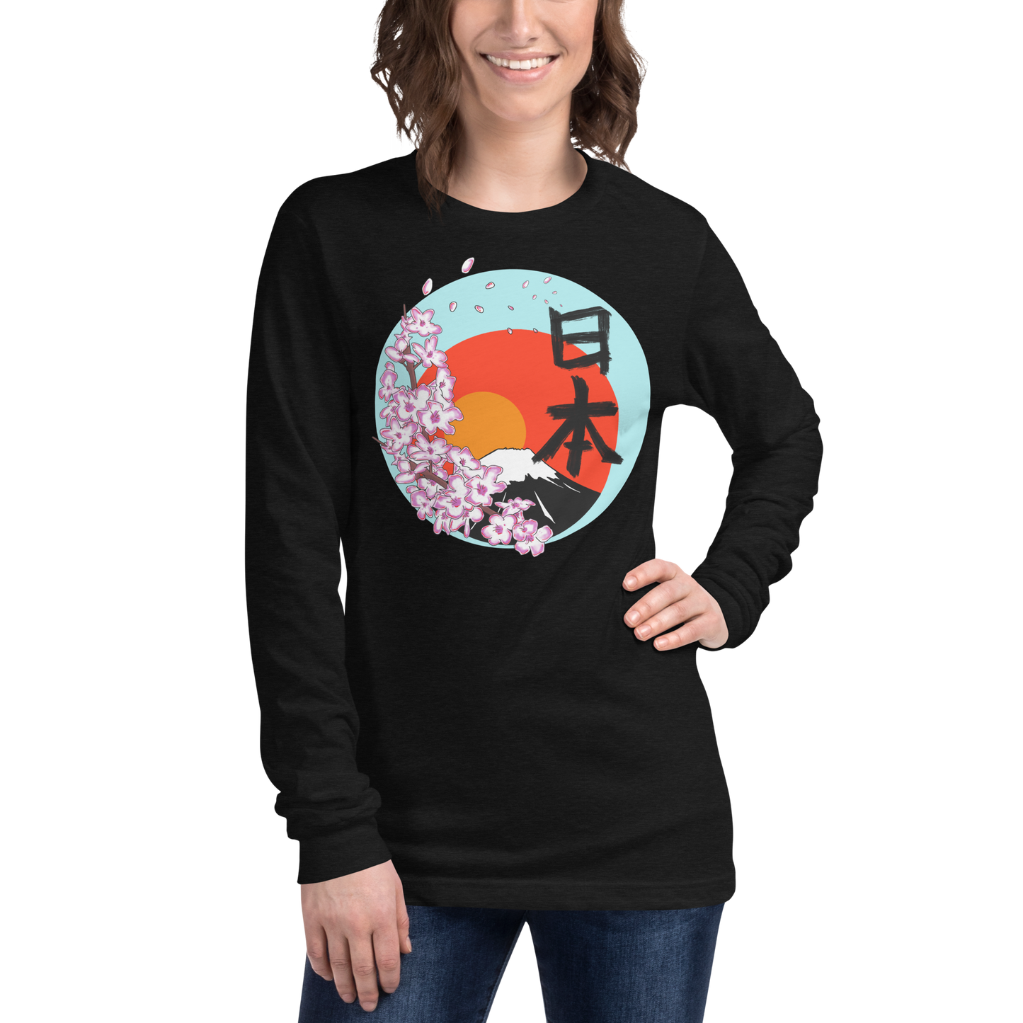 Japan MtFuji Unisex Long Sleeve Tee