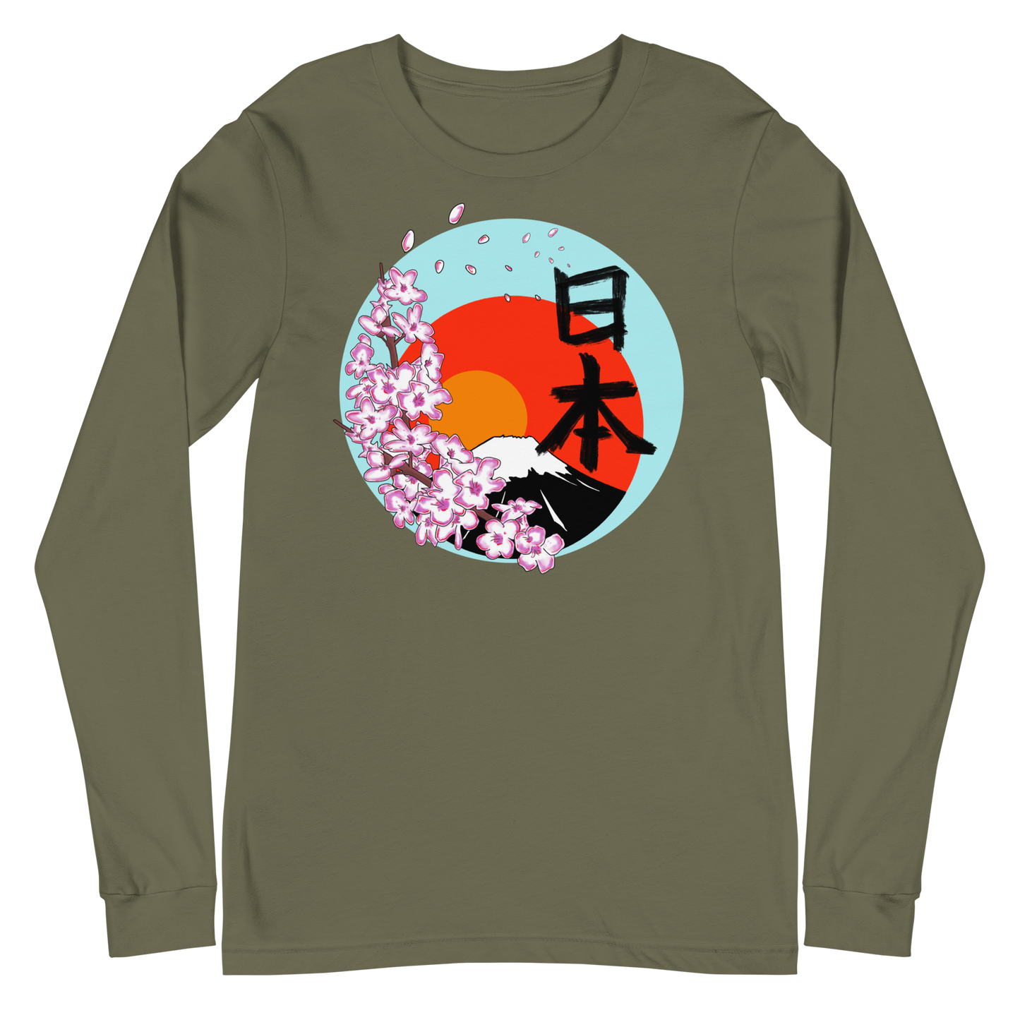 Japan MtFuji Unisex Long Sleeve Tee