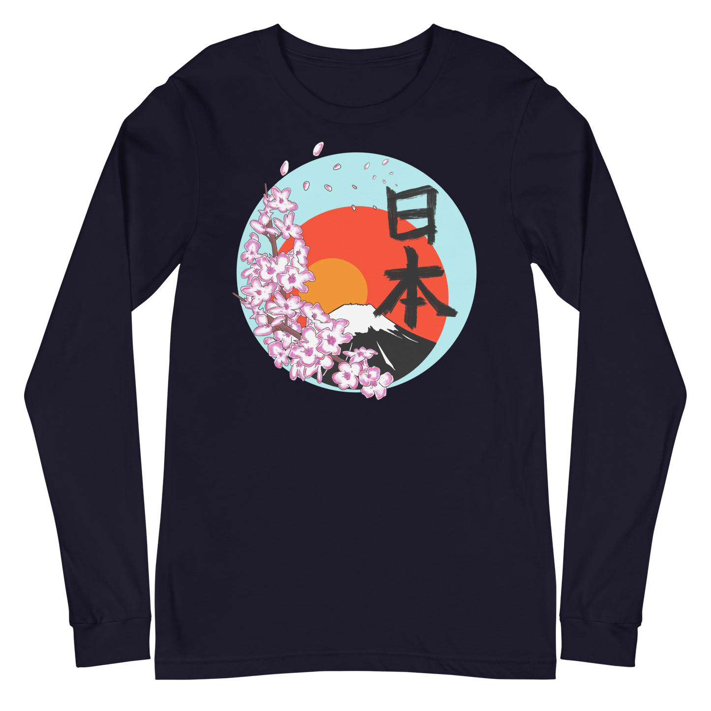 Japan MtFuji Unisex Long Sleeve Tee