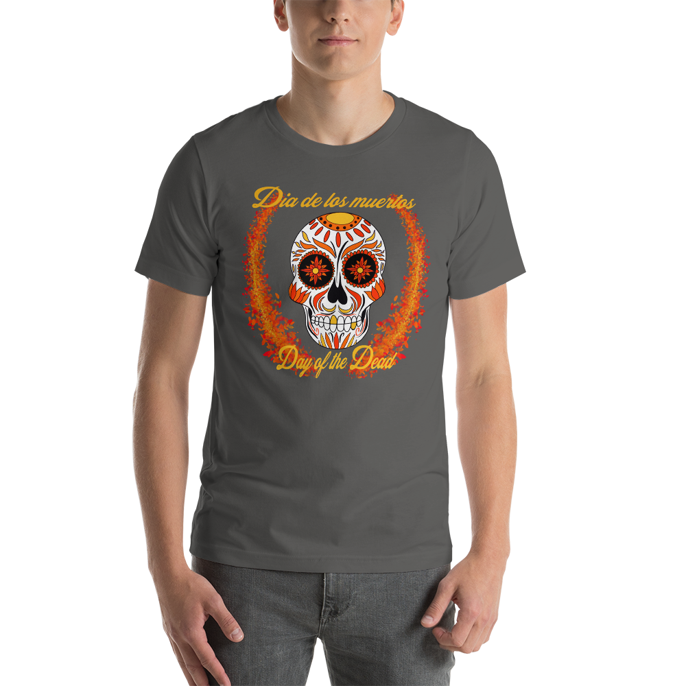 Day of the dead red/orange/yellow Unisex t-shirt