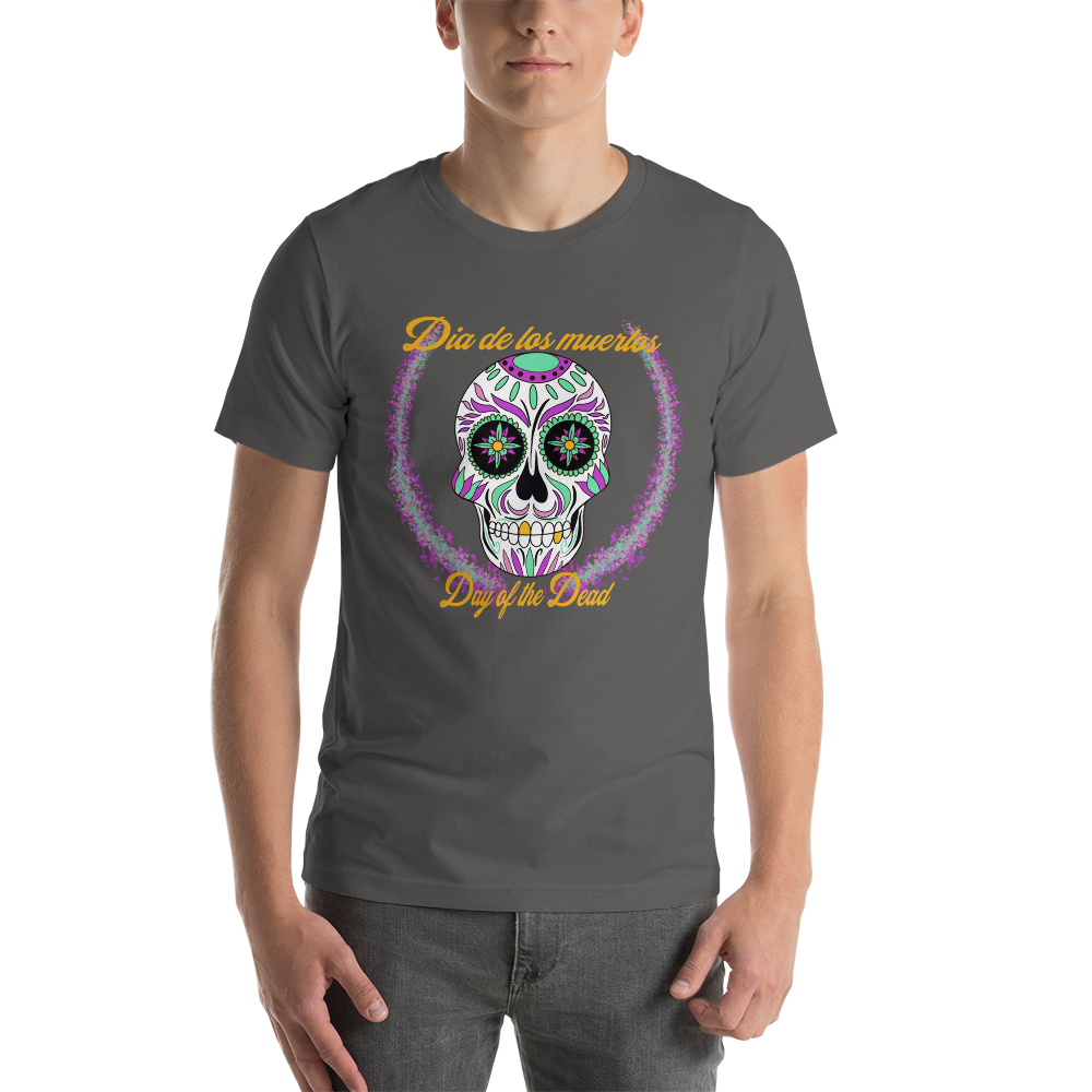 Day of the dead pink/teal Dia de los Muertos Unisex t-shirt