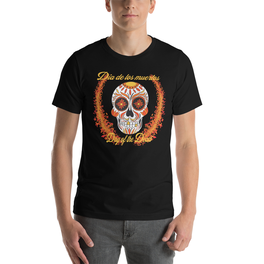 Day of the dead red/orange/yellow Unisex t-shirt