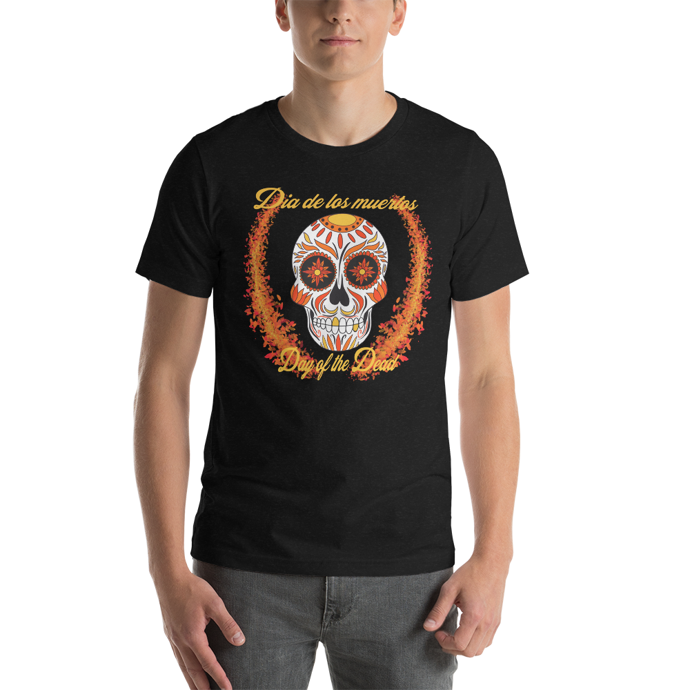 Day of the dead red/orange/yellow Unisex t-shirt