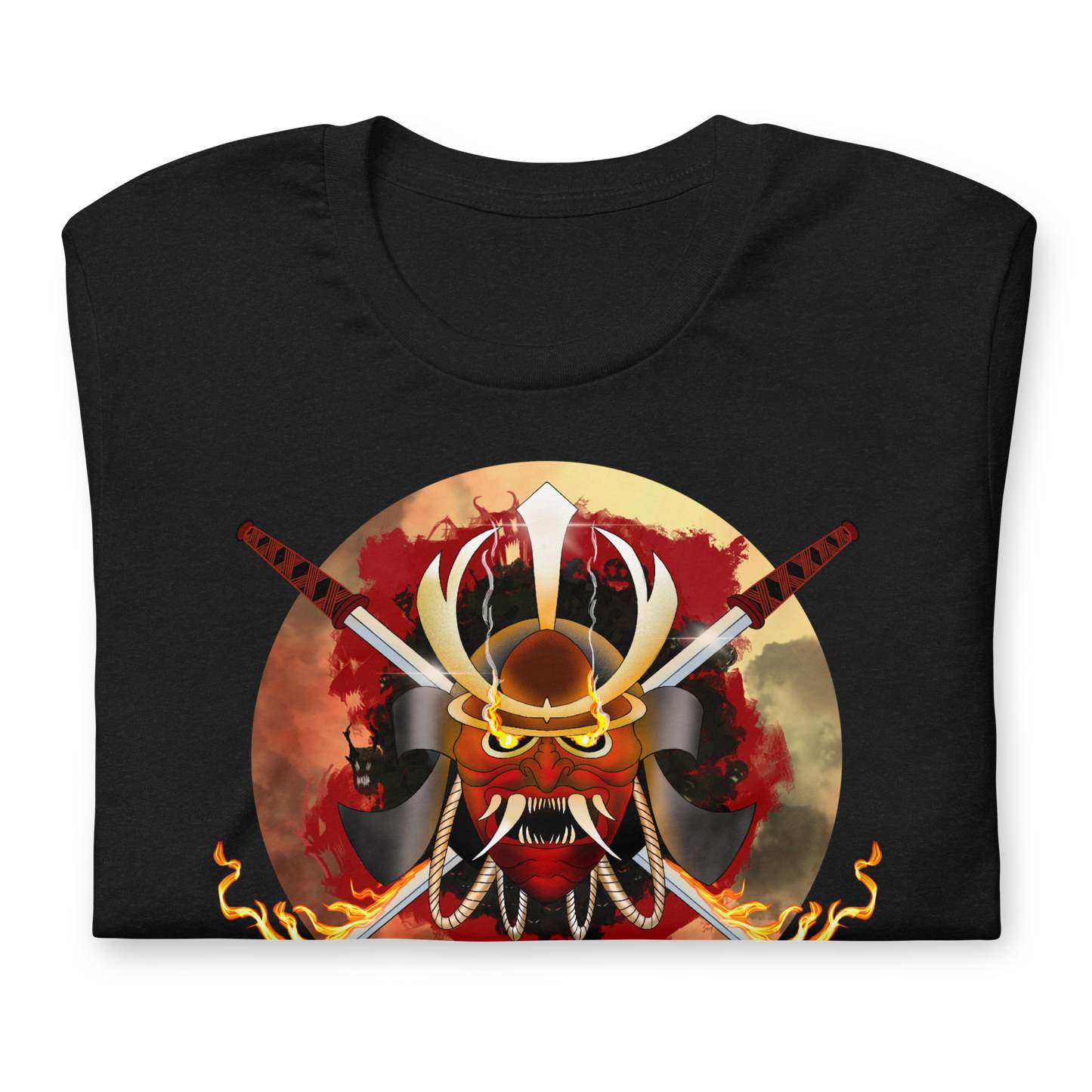 Samurai of Flames Unisex t-shirt