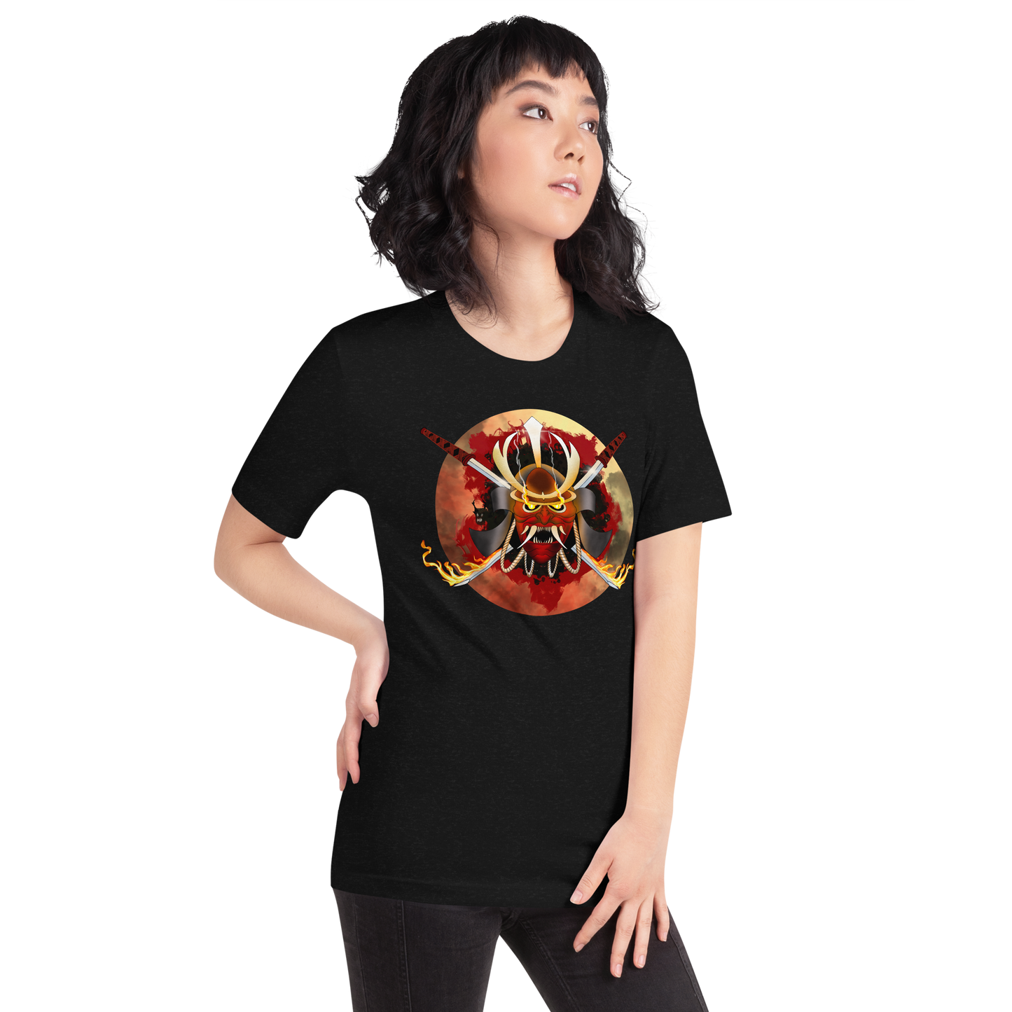 Samurai of Flames Unisex t-shirt