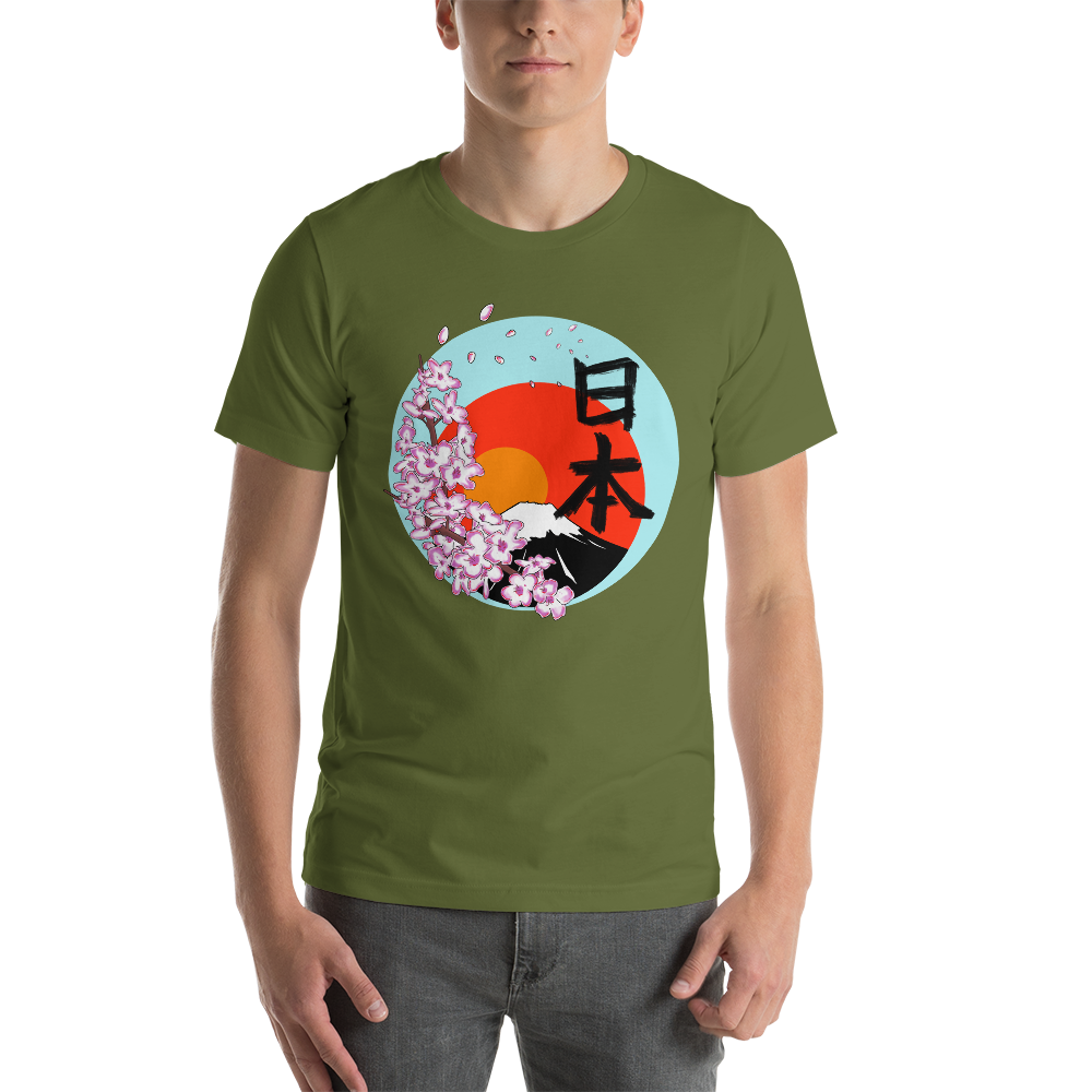 Mt Fuji canvas Unisex t-shirt