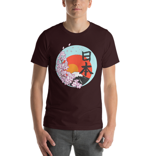 Mt Fuji canvas Unisex t-shirt