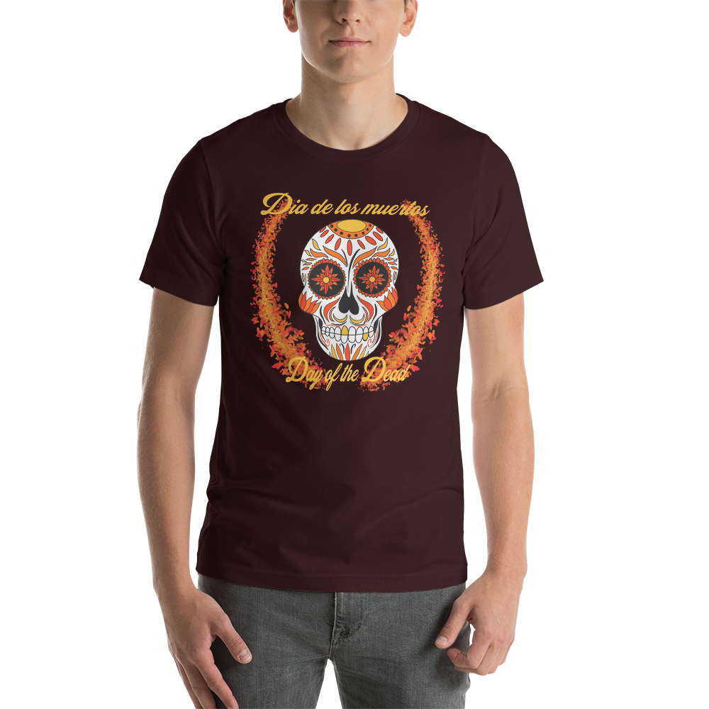 Day of the dead red/orange/yellow Unisex t-shirt