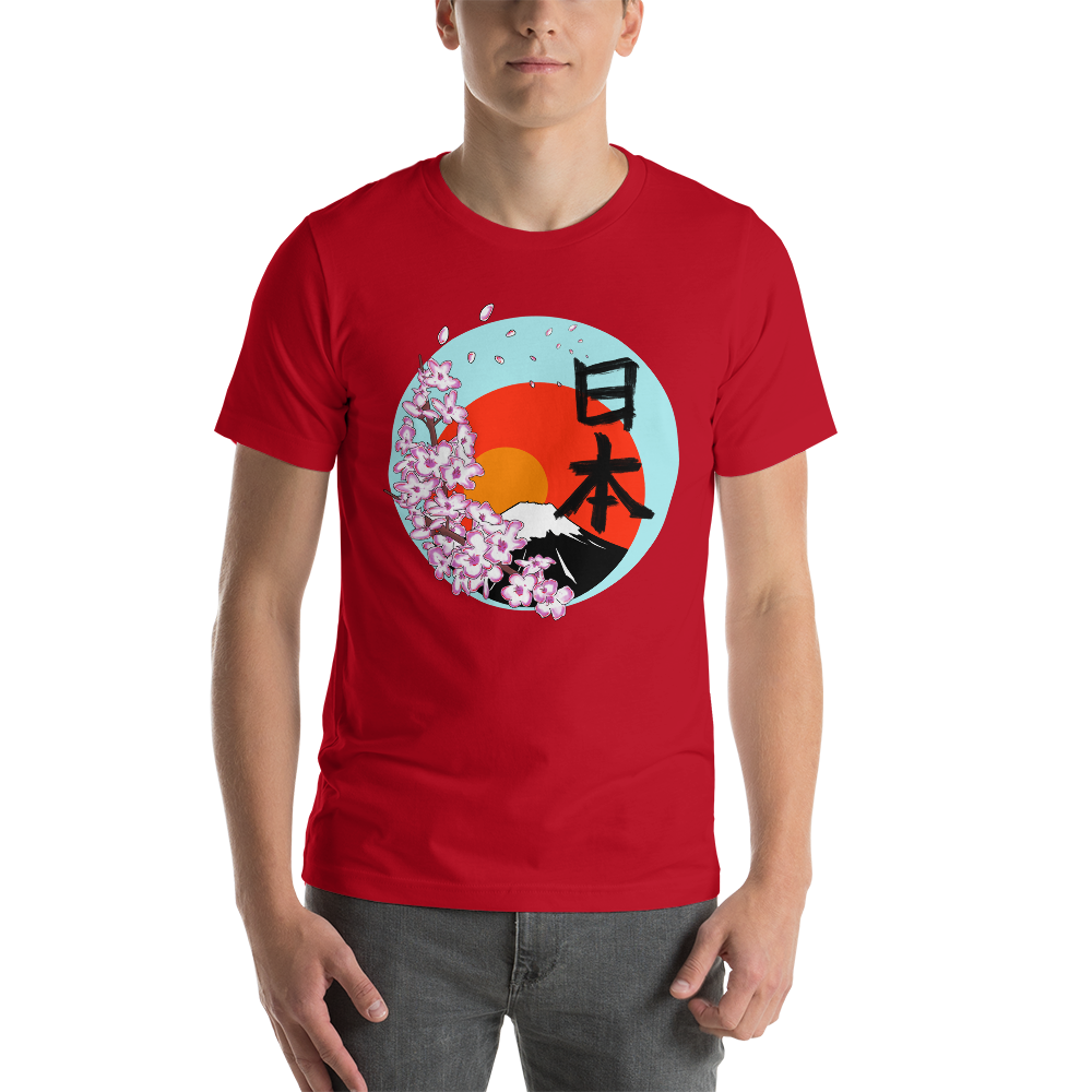 Mt Fuji canvas Unisex t-shirt