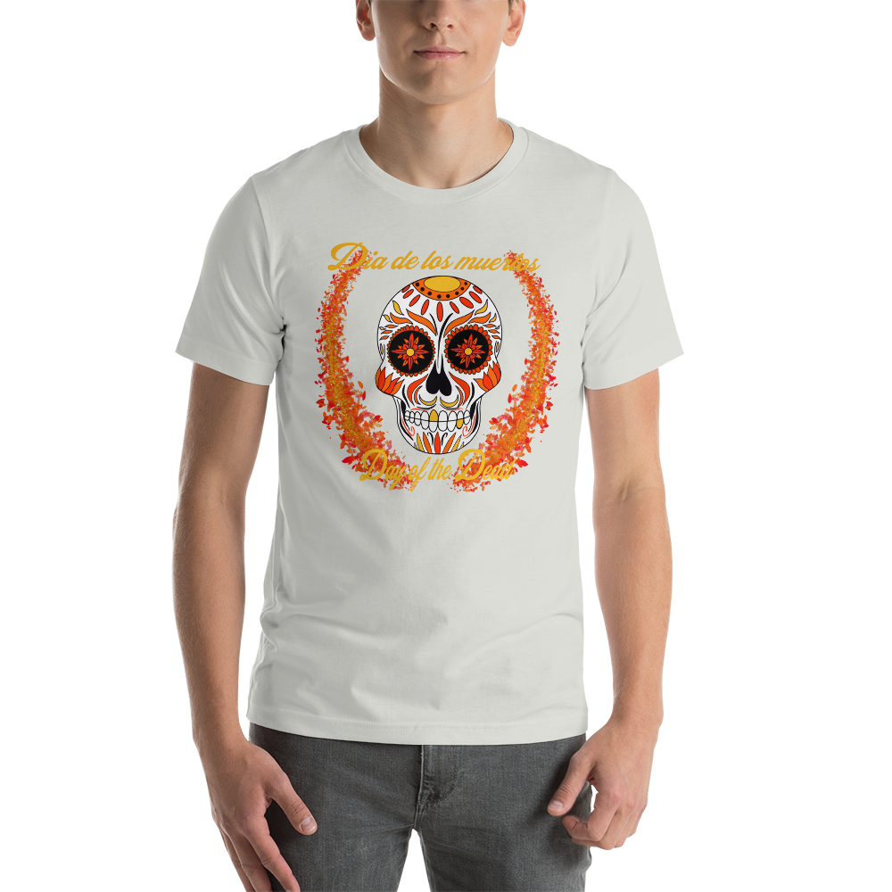 Day of the dead red/orange/yellow Unisex t-shirt