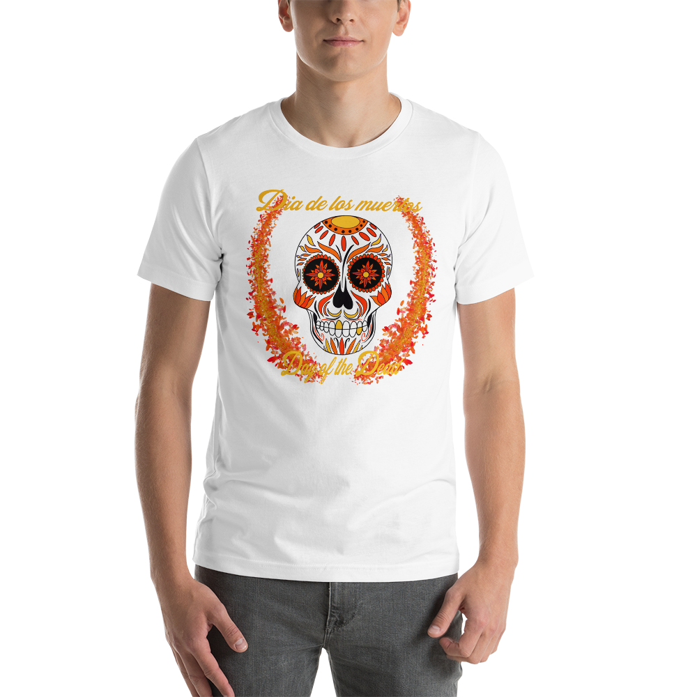 Day of the dead red/orange/yellow Unisex t-shirt