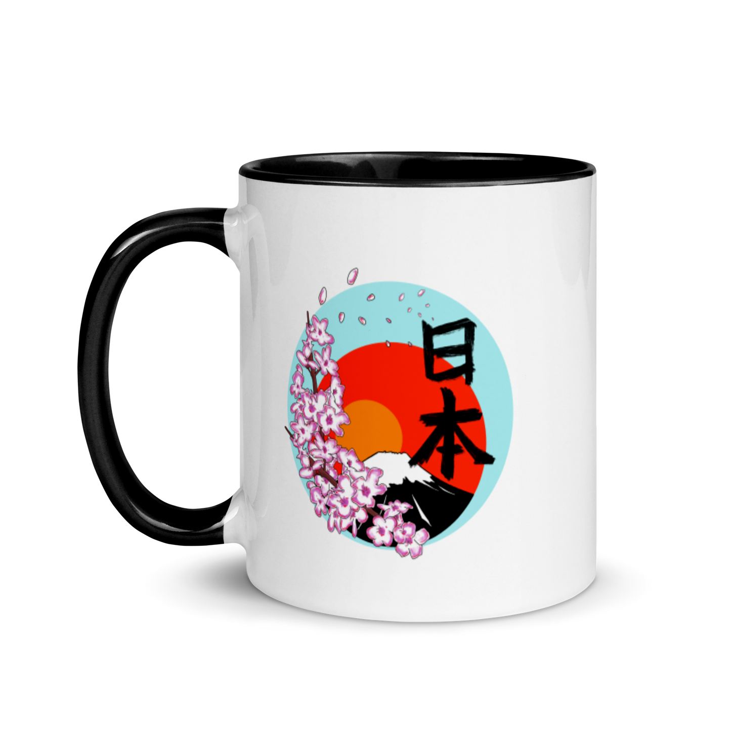 Mt Fuji Mug with Color Inside