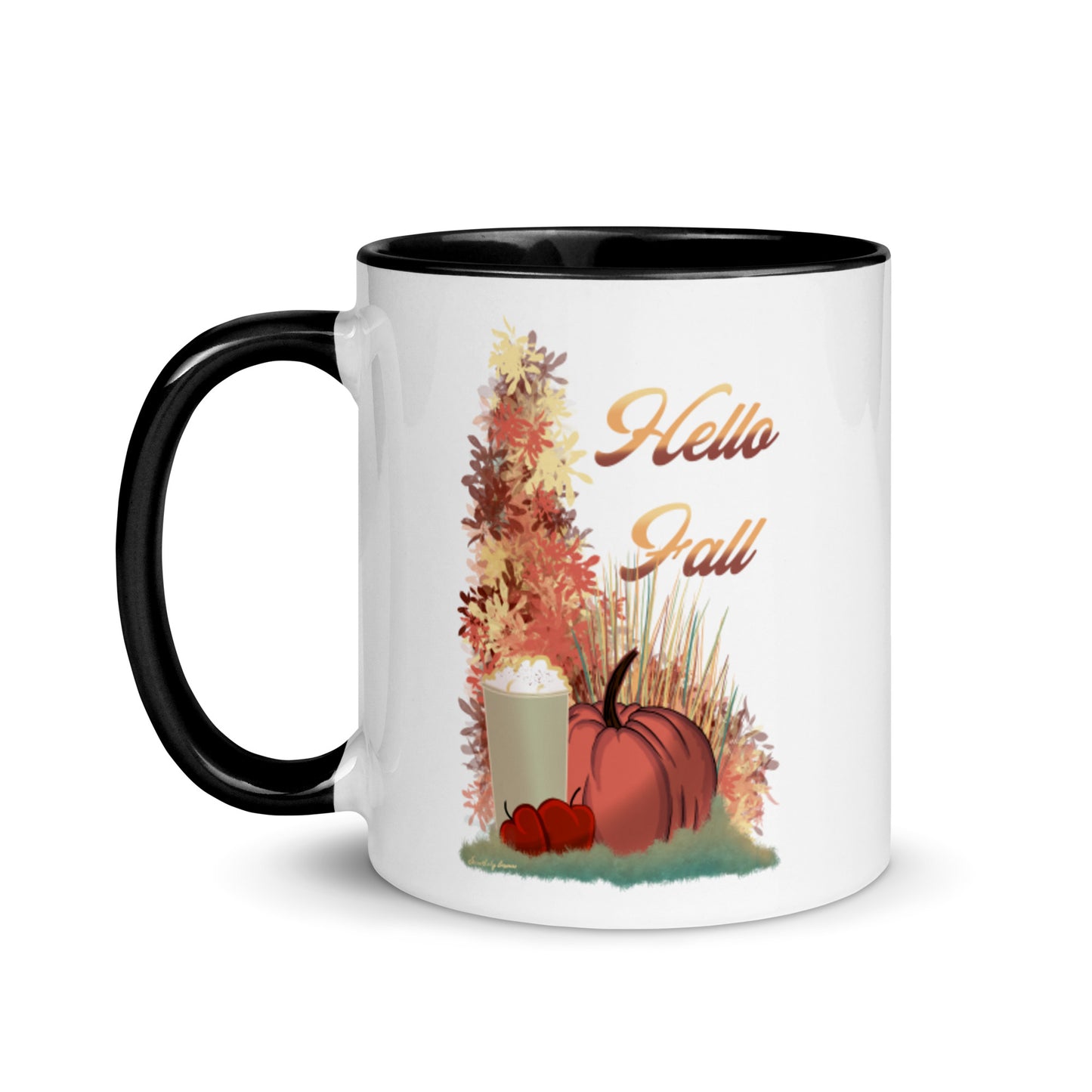 Hello fall Mug with Color Inside