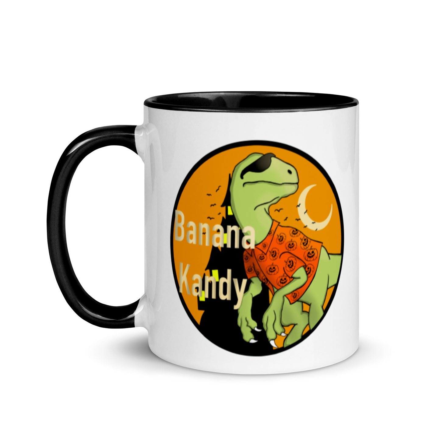Fall Dino w/shades Mug with Color Inside