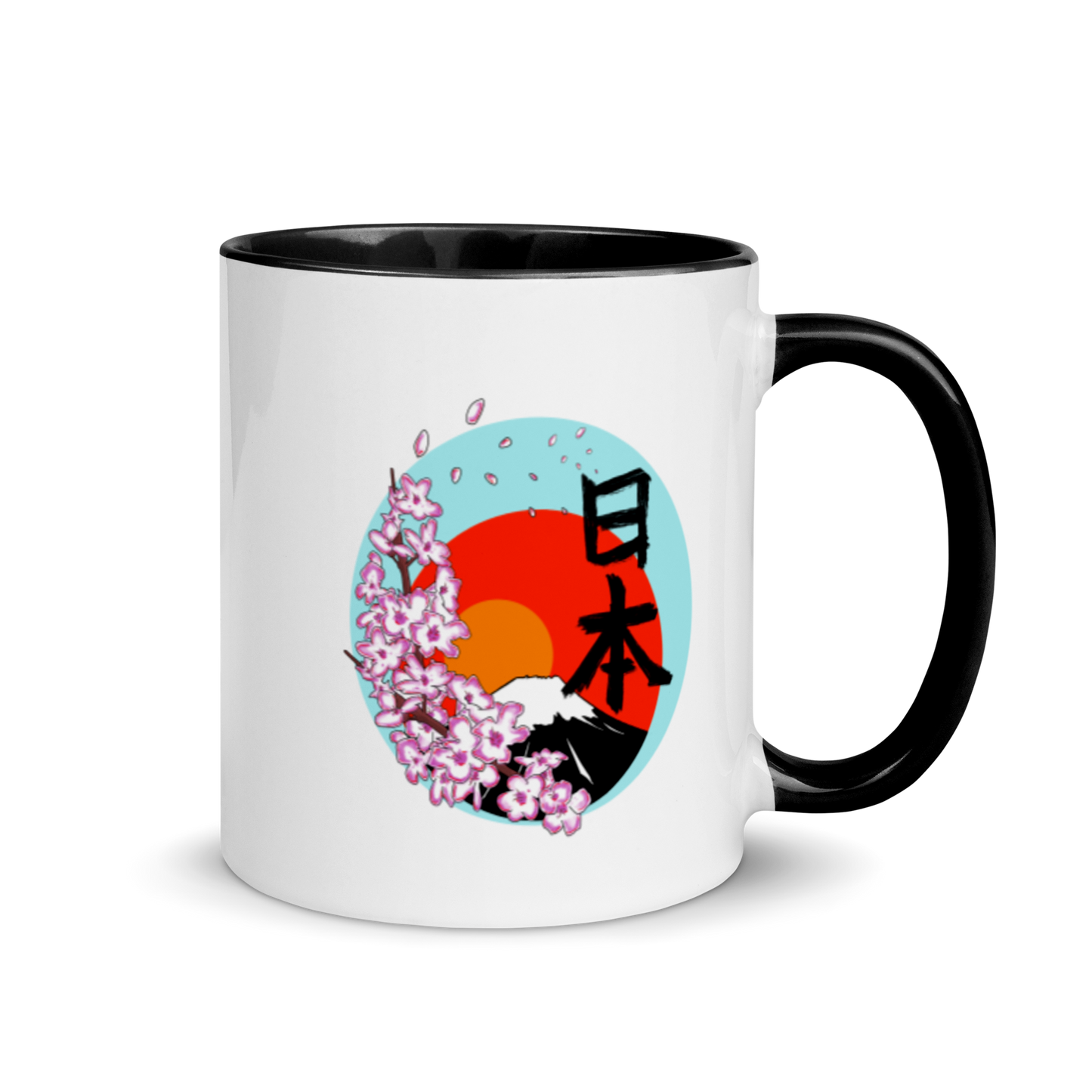 Mt Fuji Mug with Color Inside