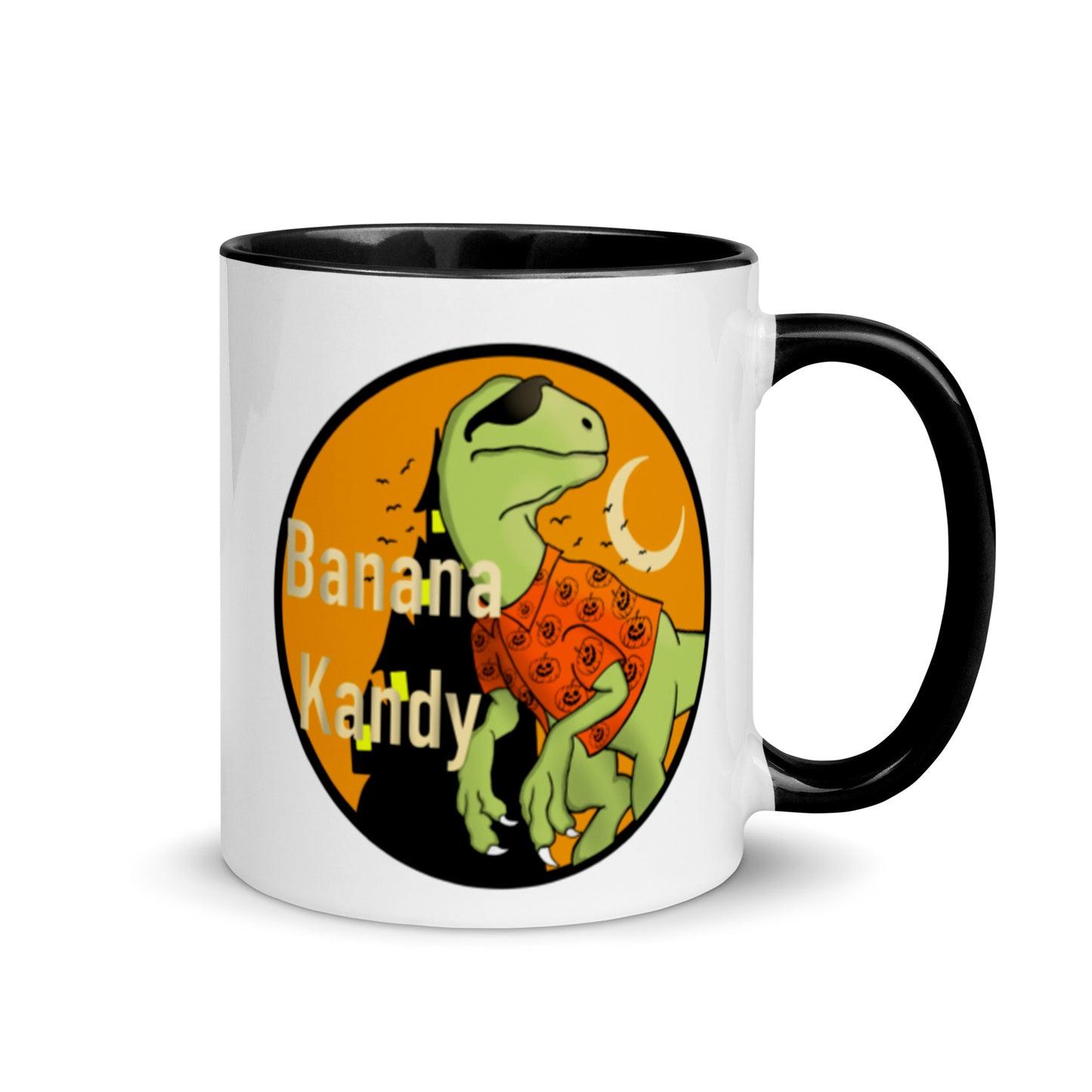 Fall Dino w/shades Mug with Color Inside
