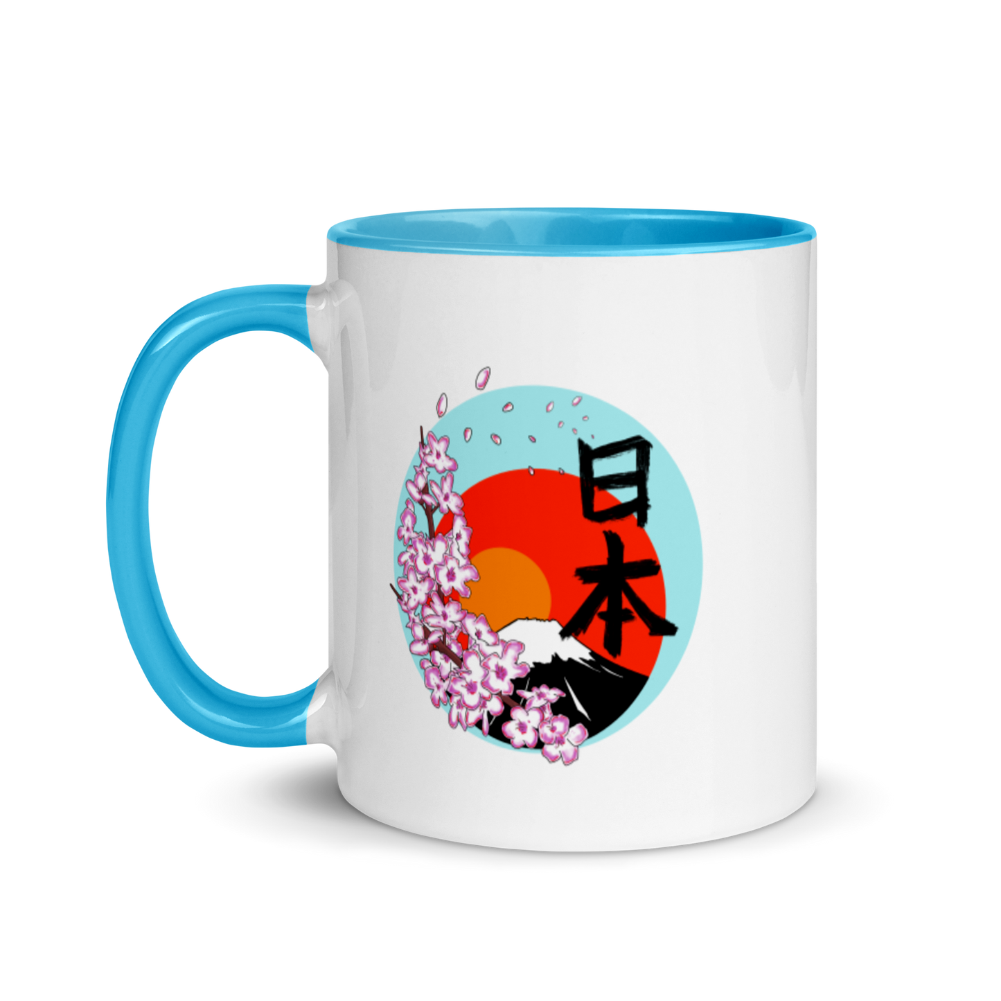 Mt Fuji Mug with Color Inside